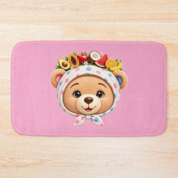 Item preview, Adorable Teddy Bear Surrounded by Fresh Fruits designed and sold by annenambiro.