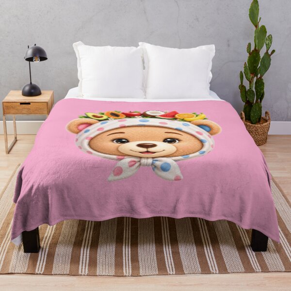 Item preview, Adorable Teddy Bear Surrounded by Fresh Fruits designed and sold by annenambiro.