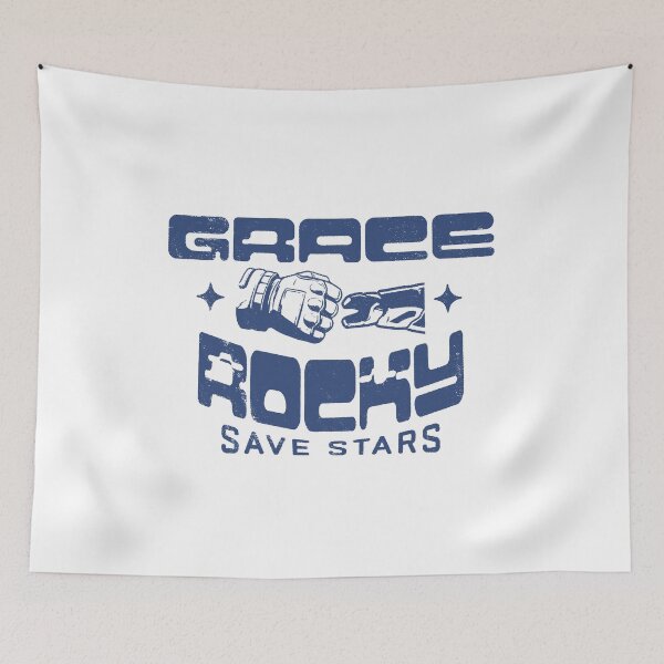 Item preview, Project Hail Mary Grace Rocky Save Stars Movie Poster designed and sold by StaceyOneLove.