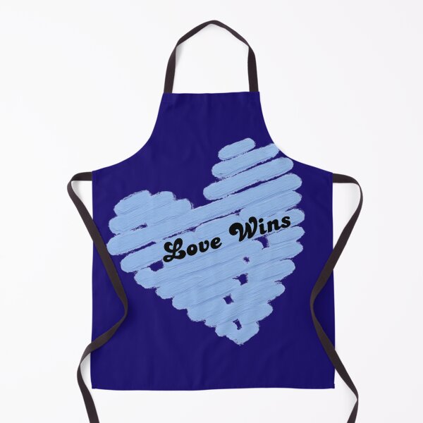 Item preview, Love Wins – Baby Blue Hand Painted Heart | Minimalist Typography designed and sold by VariusDesigns.