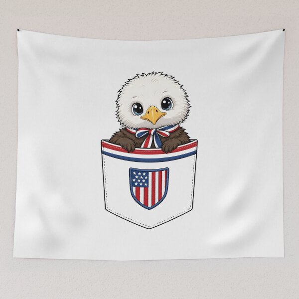 Item preview, Cute Baby Eagle Pocket Pal USA designed and sold by puredevn.