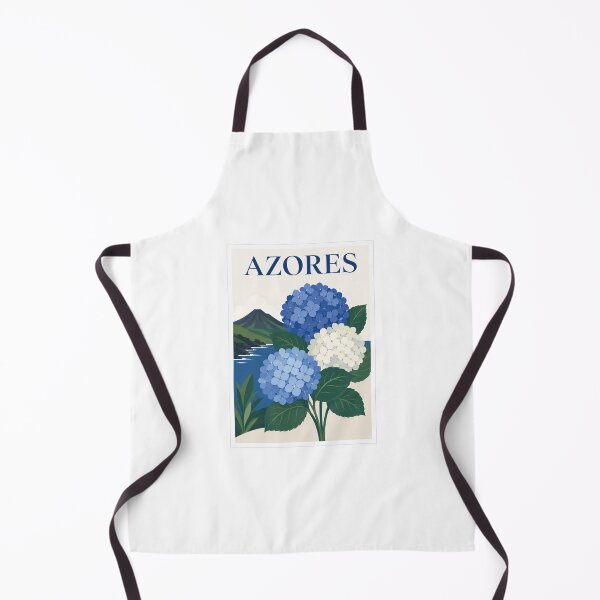 Item preview, Azores Blue Hydrangea Travel Poster designed and sold by Beyond Destinations.