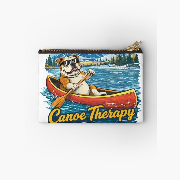 Item preview, Canoe Therapy Cheaper Than Counseling Bulldog Art designed and sold by francous03.