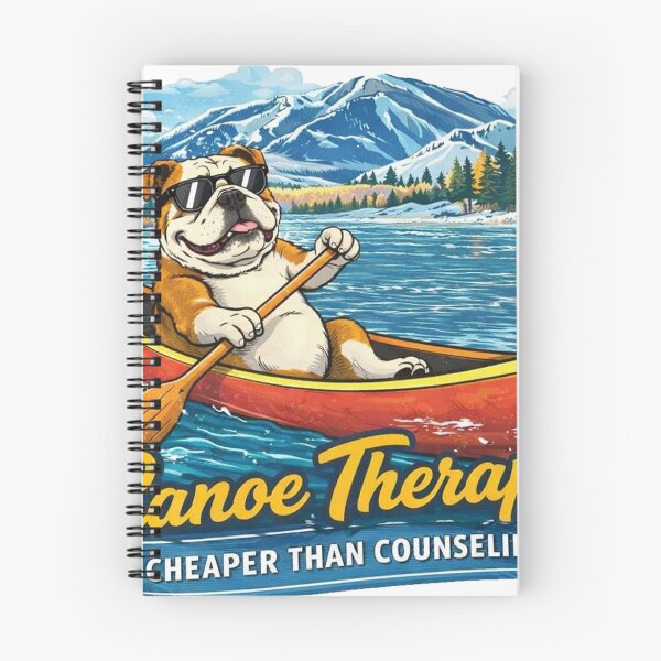 Item preview, Canoe Therapy Cheaper Than Counseling Bulldog Art designed and sold by francous03.