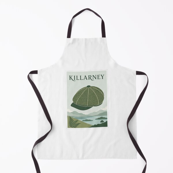 Aperçu de l'œuvre Affiche de voyage Killarney Irish Tweed Cap créée et vendue par Beyond Destinations.