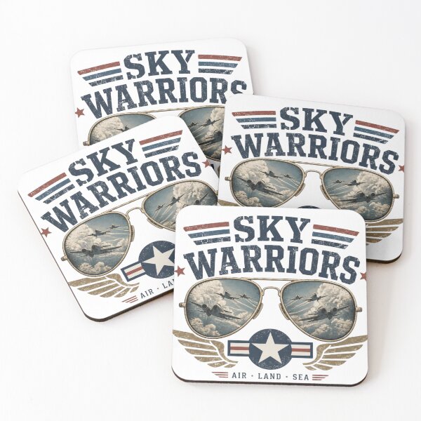 Item preview, Sky Warriors Vintage Aviation Sunglasses Military Aircraft Retro Fighter Pilot designed and sold by redblink store.
