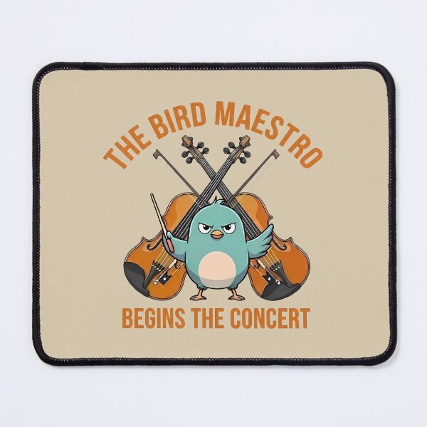 Item preview, Funny Angry Bird Violin Pun = Violin Quotes designed and sold by Art-Arcade6.