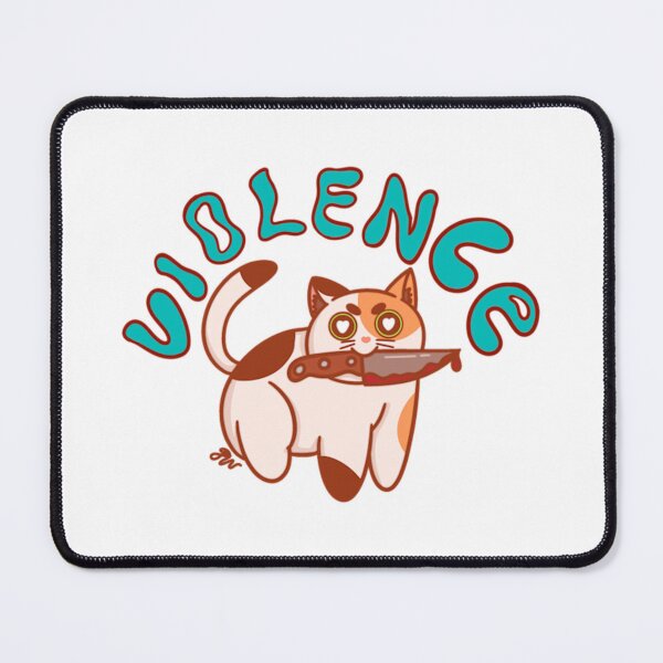 Item preview, Cute Cat Holding Knife Cartoon Meme designed and sold by Dresdendesign.