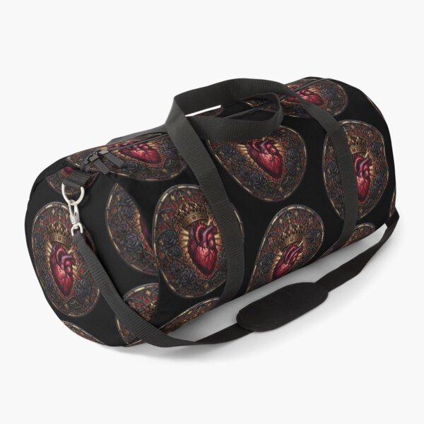 Item preview, Crowned Heart with Roses — Gothic Circular Rose Window designed and sold by David Mateo ArtWorks.