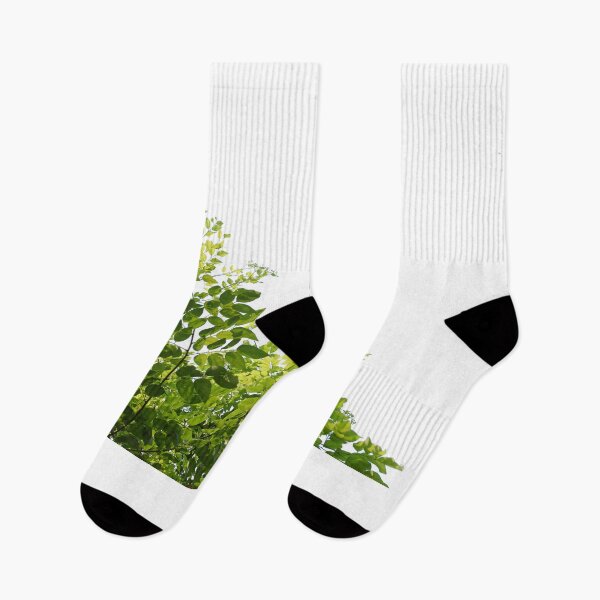 Item preview, Green leaves on white background designed and sold by kkdesign2527.