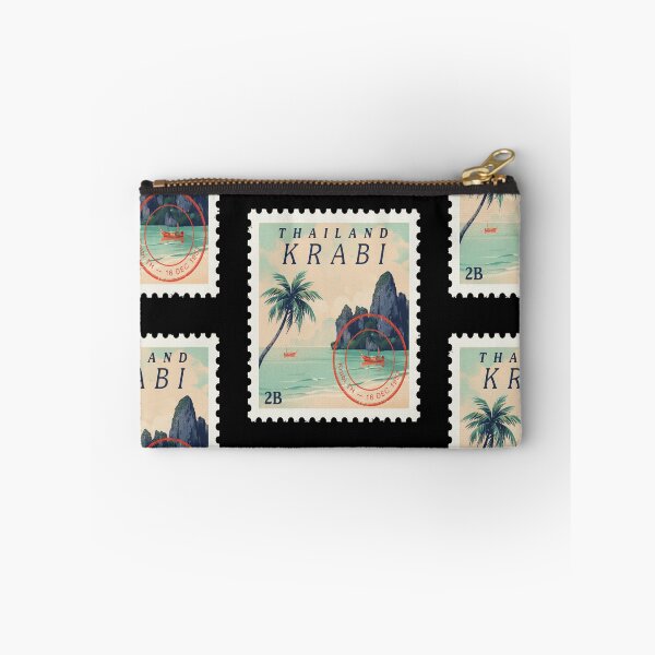Item preview, Krabi Thailand Coastal Postage Stamp Travel Sticker designed and sold by stickercuffs.