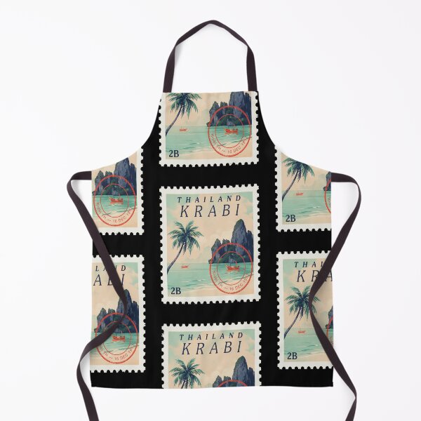 Item preview, Krabi Thailand Coastal Postage Stamp Travel Sticker designed and sold by stickercuffs.
