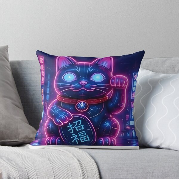 Item preview, Neon Maneki Neko designed and sold by kocha-014.