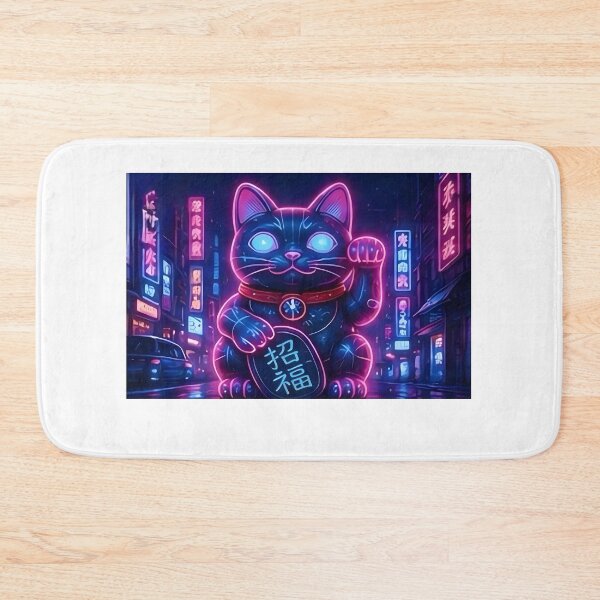 Item preview, Neon Maneki Neko designed and sold by kocha-014.