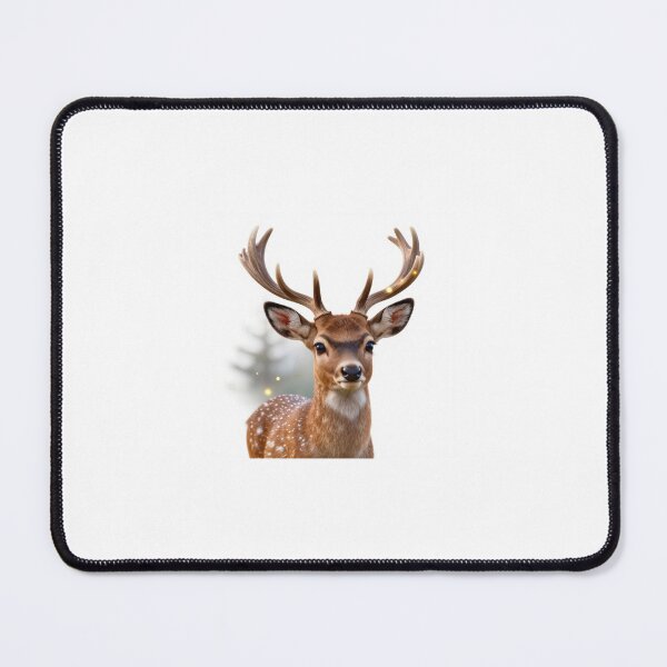 Item preview, Cute Realistic Magic Forest Deer with Glowing Antlers - Adorable Fantasy Wildlife Art designed and sold by MrArtist Shop.