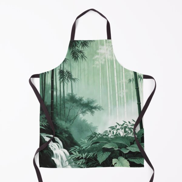 Item preview, Serene Misty Bamboo Forest Waterfall Zen Nature designed and sold by Nexus Space.