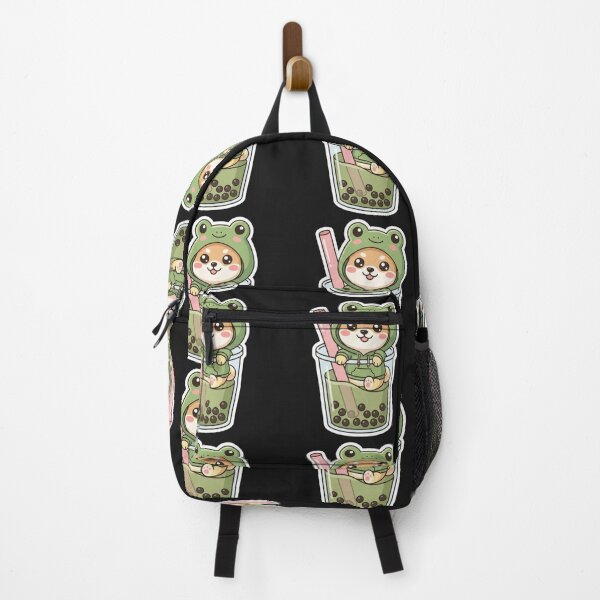 Item preview, Cute Kawaii Shiba Inu Frog Hoodie Matcha Boba designed and sold by MagsMarC.