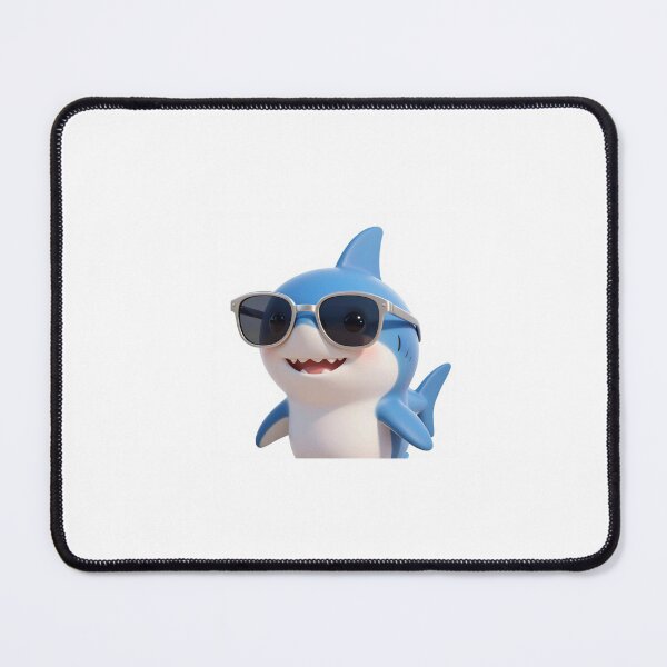Item preview, Cute Realistic Cool Shark with Sunglasses - Adorable Funny Ocean Animal Art designed and sold by MrArtist Shop.