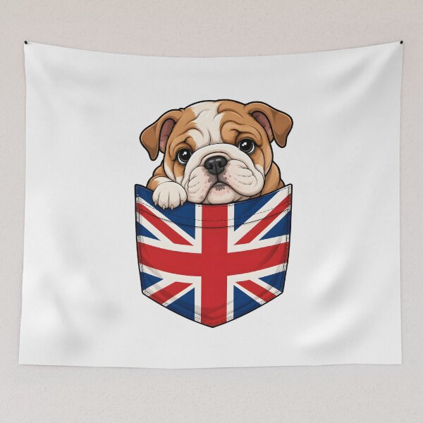 Item preview, Cute Bulldog Pocket Friend UK designed and sold by puredevn.