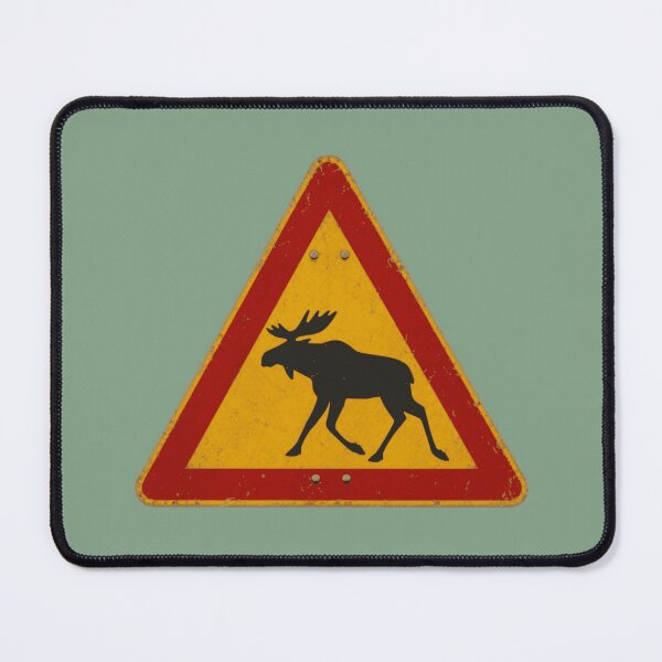 Item preview, Nordic Moose Warning Sign designed and sold by Geokafi.