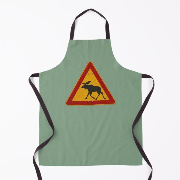 Item preview, Nordic Moose Warning Sign designed and sold by Geokafi.