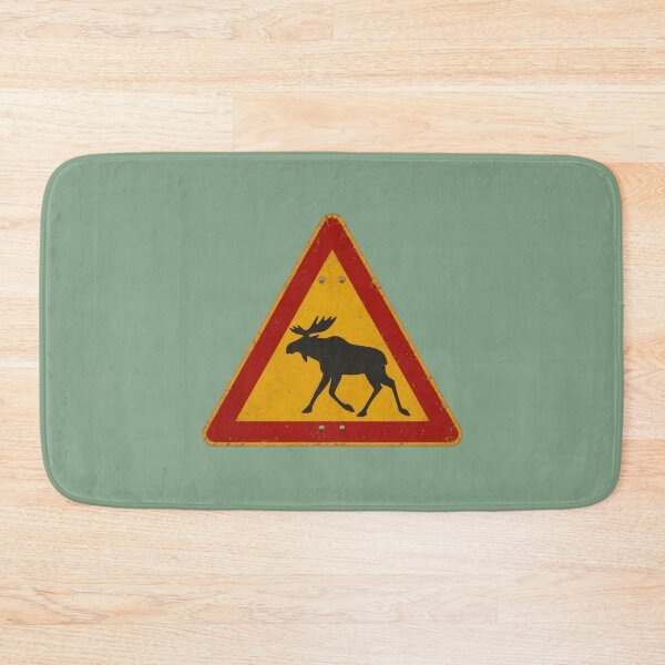 Item preview, Nordic Moose Warning Sign designed and sold by Geokafi.