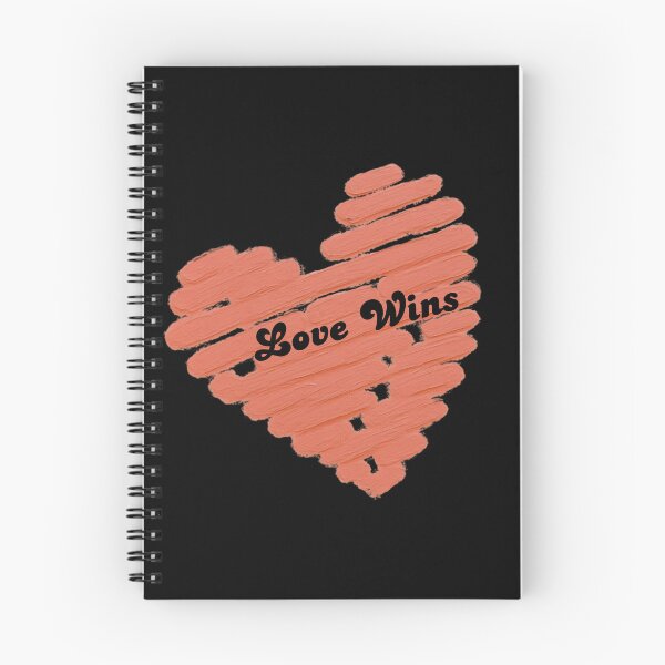 Item preview, Love Wins – Coral Hand Painted Heart Typography designed and sold by VariusDesigns.