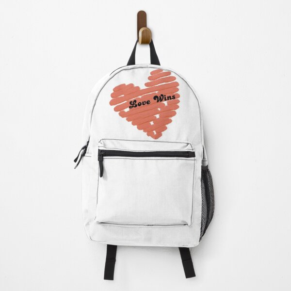 Item preview, Love Wins – Coral Hand Painted Heart Typography designed and sold by VariusDesigns.