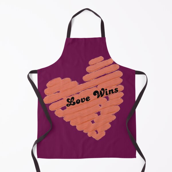 Item preview, Love Wins – Coral Hand Painted Heart Typography designed and sold by VariusDesigns.