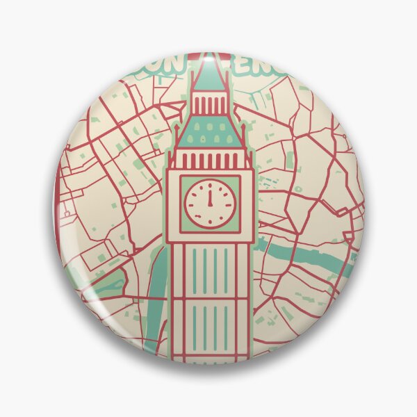 Item preview, Big Ben London Map UK England Monument Travel Gift Souvenir designed and sold by MapsByLeo.