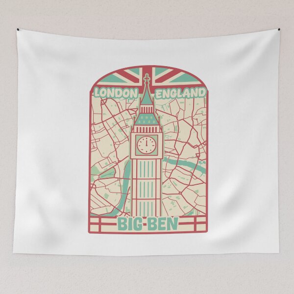 Item preview, Big Ben London Map UK England Monument Travel Gift Souvenir designed and sold by MapsByLeo.