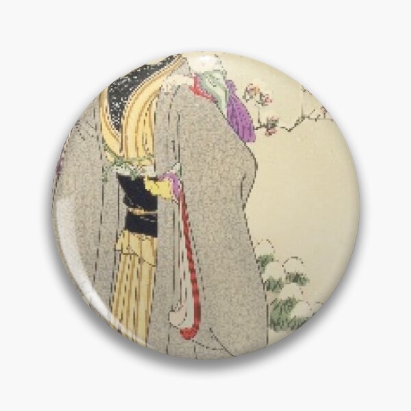 Item preview, Spring Snow Woman and Puppies - Yoshu Chikanobu Ukiyo-e designed and sold by vekotpu.