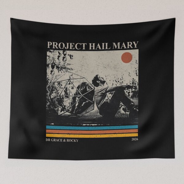 Item preview, Project Hail Mary Vintage Movie Poster designed and sold by StaceyOneLove.