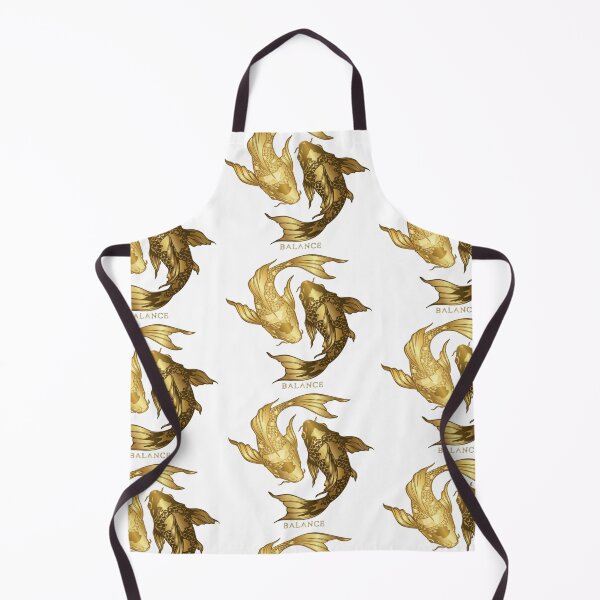 Item preview, Golden Koi Fish Yin-Yang – Elegant Balance Symbol Metallic Art designed and sold by RaresS.