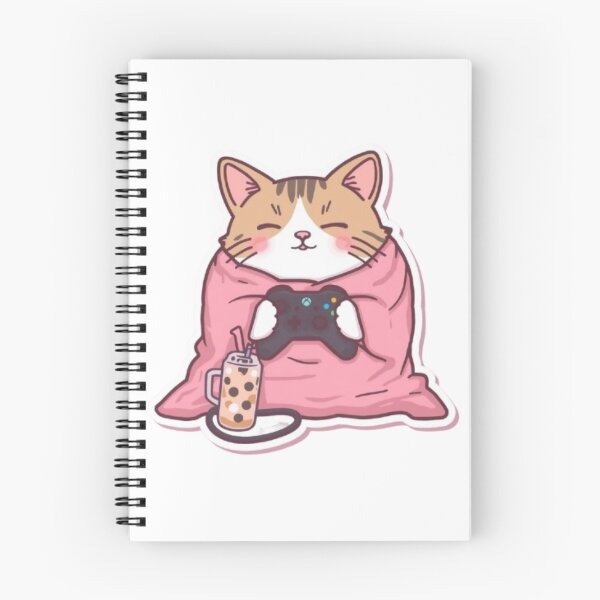 Item preview, Cozy Gamer Cat Sticker designed and sold by Stylestickers55.