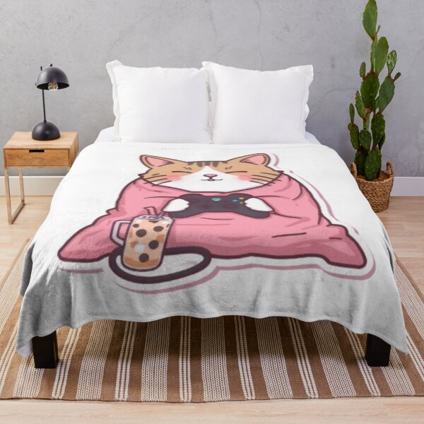 Item preview, Cozy Gamer Cat Sticker designed and sold by Stylestickers55.