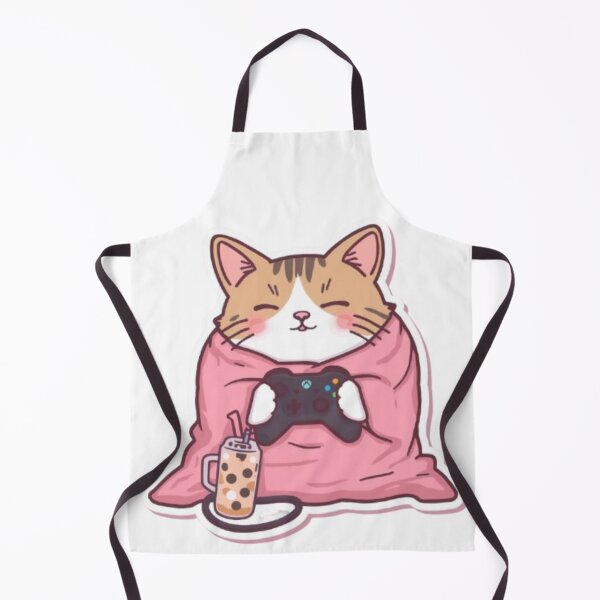 Item preview, Cozy Gamer Cat Sticker designed and sold by Stylestickers55.