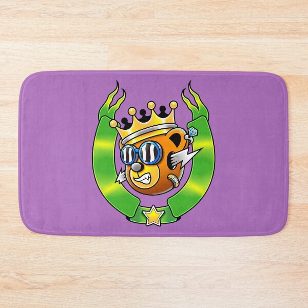 Item preview, Cool Cartoon King Bear Badge Illustration designed and sold by Lexkon Liu's art.
