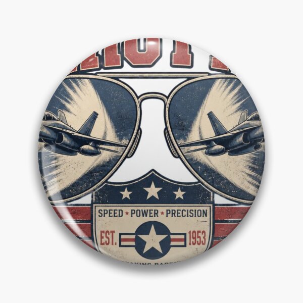 Item preview, Full Throttle Fighter Jets Aviator Sunglasses Vintage Military Aviation Est 1953 designed and sold by redblink store.