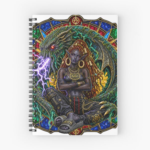 Item preview, Dark Elf Shaman Stained Glass designed and sold by Ramases-Merch.