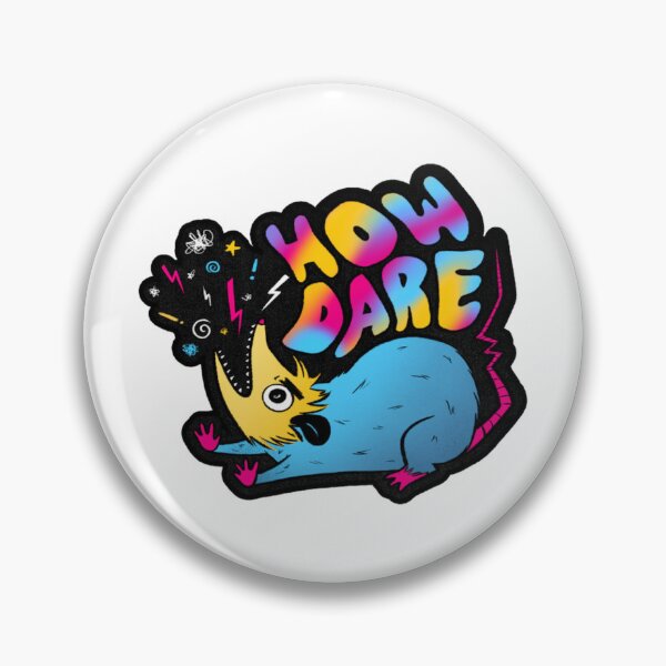 Item preview, How Dare Funny Possum Quirky Animal Meme Art designed and sold by Nicolealtdesign.