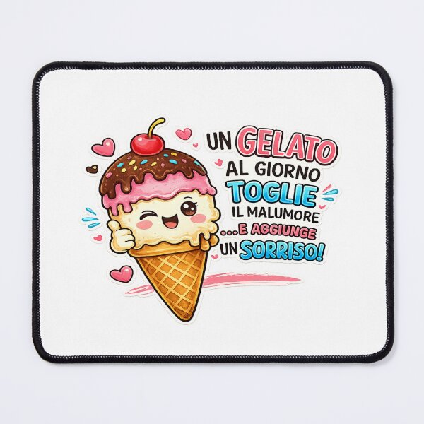 Item preview, Funny Ice Cream Quote – A Gelato a Day Adds a Smile designed and sold by RipantinaFantasy .
