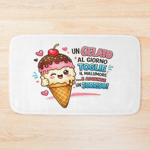 Item preview, Funny Ice Cream Quote – A Gelato a Day Adds a Smile designed and sold by RipantinaFantasy .