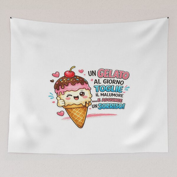 Item preview, Funny Ice Cream Quote – A Gelato a Day Adds a Smile designed and sold by RipantinaFantasy .