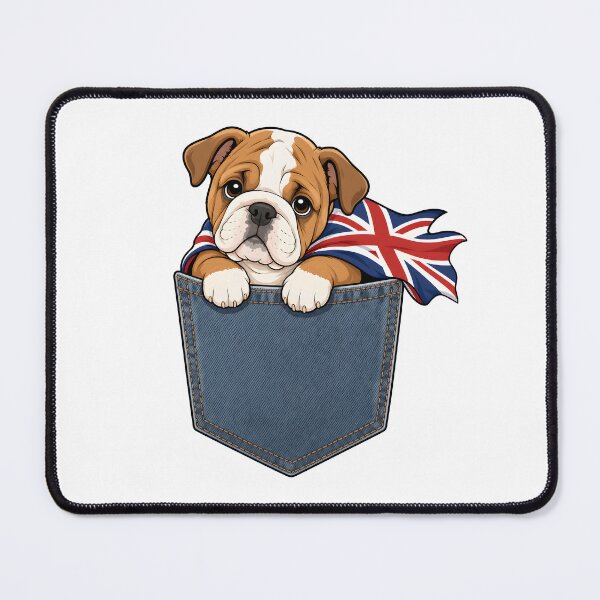 Item preview, Cute Bulldog Pocket Hero UK designed and sold by puredevn.