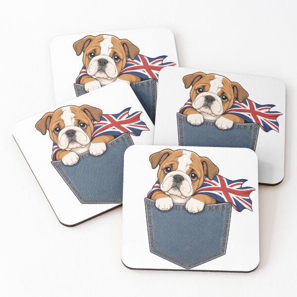 Item preview, Cute Bulldog Pocket Hero UK designed and sold by puredevn.