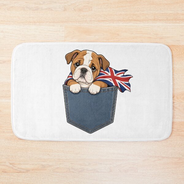 Item preview, Cute Bulldog Pocket Hero UK designed and sold by puredevn.