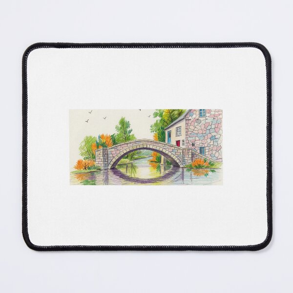 Item preview, Village Landscape designed and sold by SRDrawing.