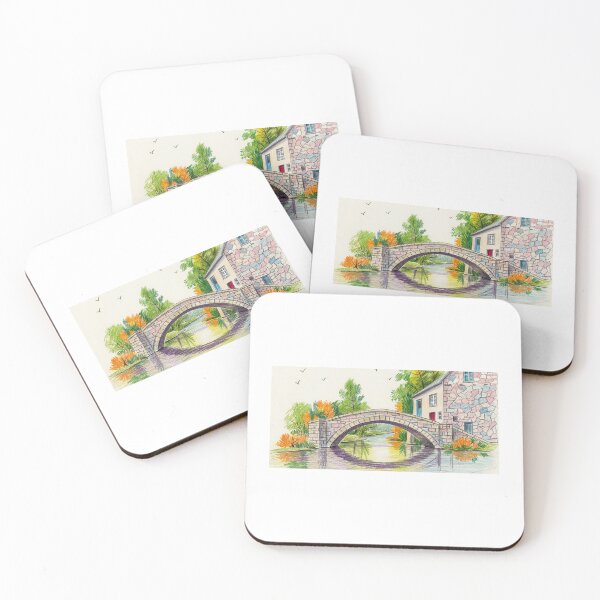 Item preview, Village Landscape designed and sold by SRDrawing.