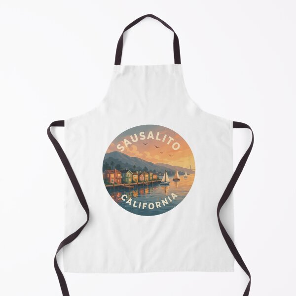 Item preview, Sausalito California: Sunset Waterfront Badge designed and sold by CircinusStore.